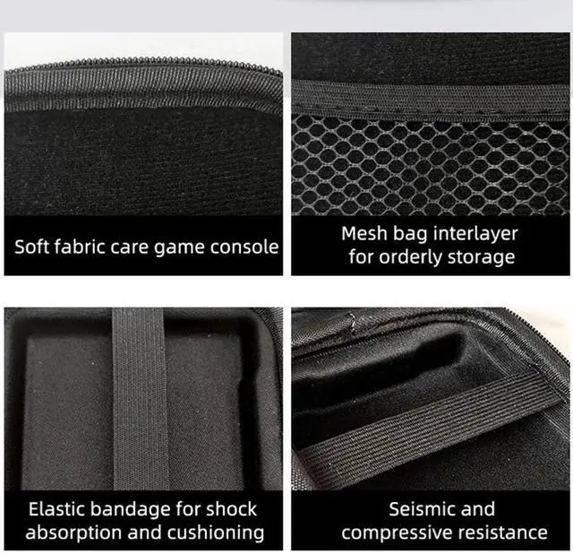 Main image of Portable Case with Mesh Bag for SD Card USB Charging Cable Protective Case Carrying Bag for RG35XXSP Retro Handheld Game Console