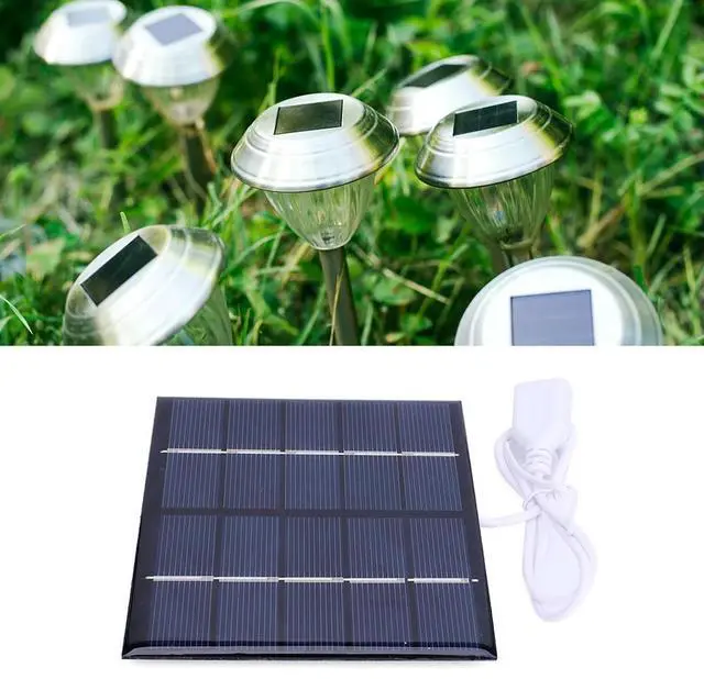 Alt view image 3 of 3 - 1.2W Portable Solar Charger Mobile Power Supply Polycrystalline Lightweight Courtyard Lighting for Charger 3.7 Batteries