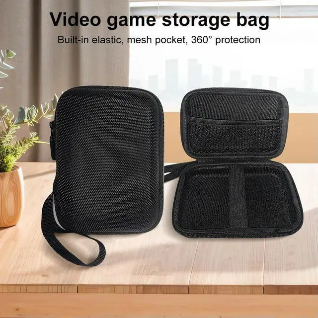 Alt view image 2 of 3 - Carrying Case Shockproof Travel Carry Bag Anti-scratch Game Accessories Box with Mesh Bag for Trimui Brick Protector Accessories