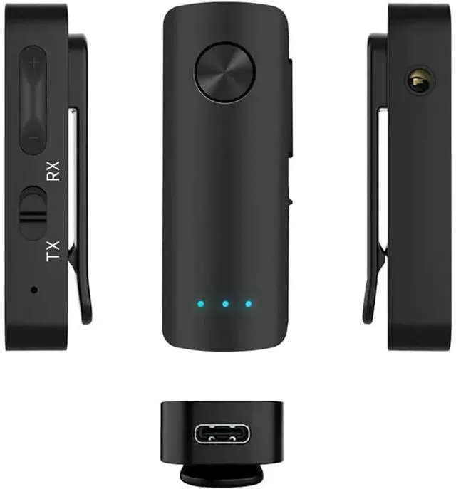 Main image of 2 IN 1 Bluetooth-Compatible 5.3 Audio Transmitter Receiver Handsfree Call FM Receiver Transmitter 3.5mm AUX for Car Home Stereo