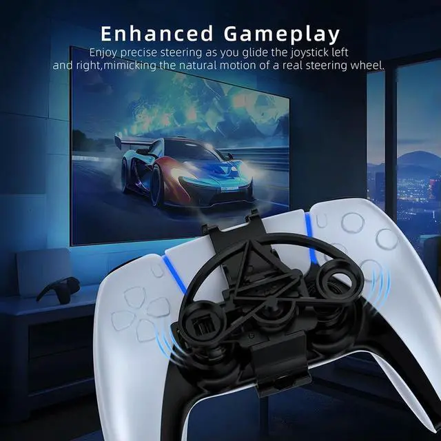 Alt view image 2 of 3 - Mini Game Console Steering Wheel Handle for Game Controller Accessories 3D Printing Auxiliary Replacement Accessories