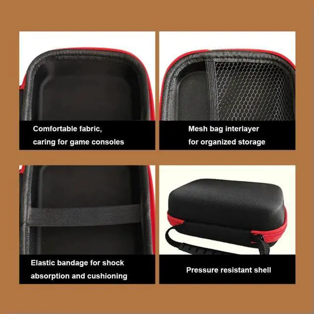 Main image of Hard Carry Bag Shockproof Portable Organizer Bag Anti-Scratch With Handle Mesh Pocket for ANBERNIC RG405V Console Accessories