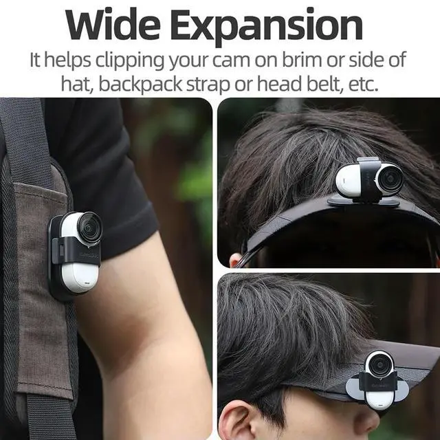 Alt view image 2 of 3 - Sports Camera Mount 360 Degree Backpack Clip Hat Clip for GO 3/GO 3S Camera Accessories