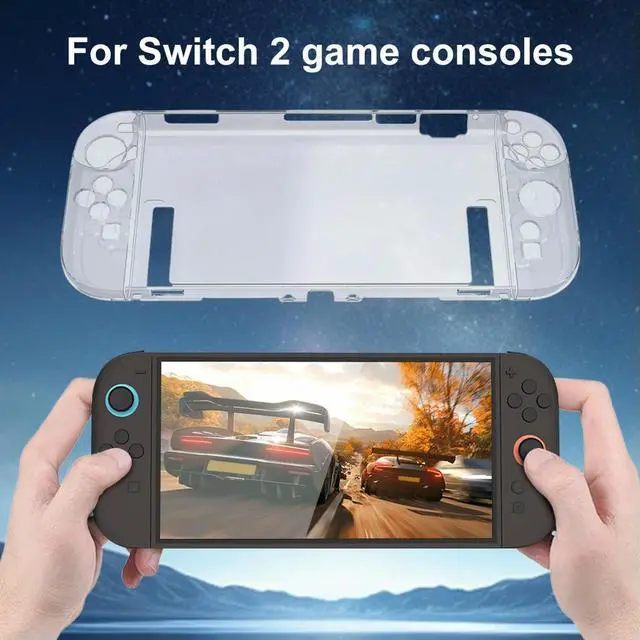 Main image of PC Transparent Box Anti-Scratch Hard Shell Case High Transparency Clear Protector Cover for Switch 2 Game Console