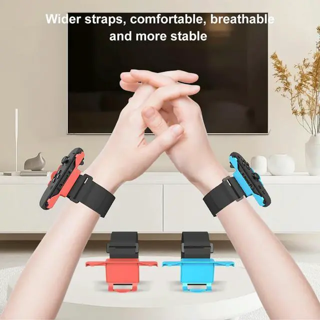 Alt view image 3 of 3 - 2 Pcs Adjustable Game Bracelet Strap Comfortable Armband Breathable Wrist Bands for Nintendo for Switch 2 Joy-Con Accessories
