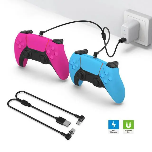 Alt view image 2 of 3 - Magnetic Joystick Charging Line Plug and Play Multipurpose USB Type-C Game Handle Charger Line Save Space Accessories for PS VR2