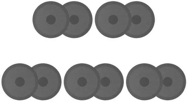Main image of 10Pcs For Slim Fan Dust Filter Fan Dustproof Cover Breathable Ventilation Host Dust Cover for Slim Disc&Digital Edition