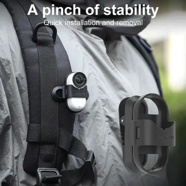 Alt view image 3 of 3 - Brim Clip 360 Degree Sports Camera Mount Camera Cap Holder for GO 3S/GO 3 Sports Camera Accessories