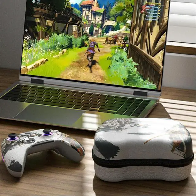 Alt view image 3 of 3 - EVA Hard Travel Carrying Case Shockproof Portable Bag Anti-drop Protective Case for Nintendo Switch Pro/PS5/Xbox Gamepad