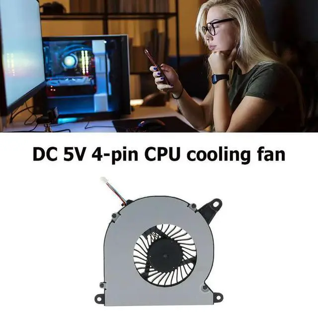 Alt view image 2 of 3 - Computer CPU Cooling Fan DC5V 4 Pin Fan Cooler Radiator PC Replacement Fan for NUC8 NUC8I7BEH NUC8 I3 I5 I7