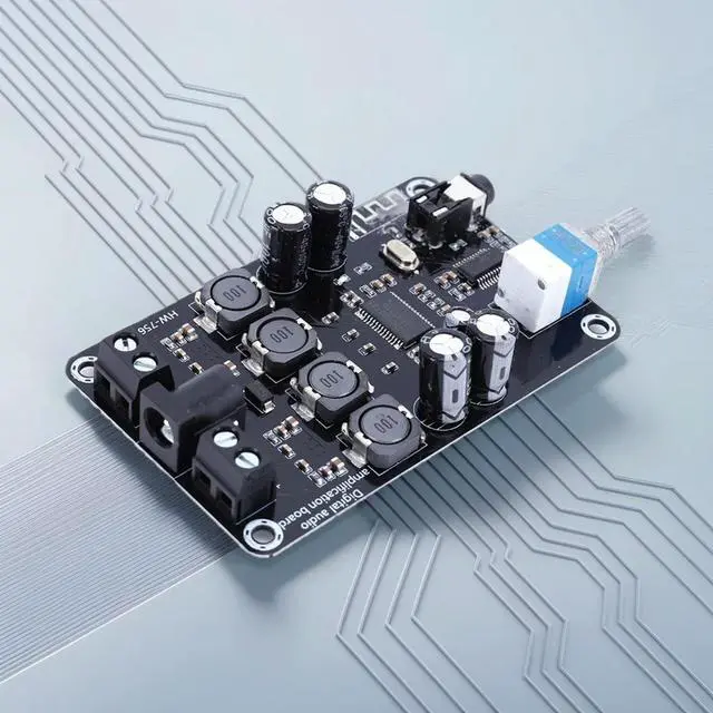 Alt view image 2 of 3 - TPA3118D2 50WX2 High-Power Adjustable Audio Amplifier Board Bluetooth-Compatible 5.0 Sound Audio Amplifier Board DC 12-24V