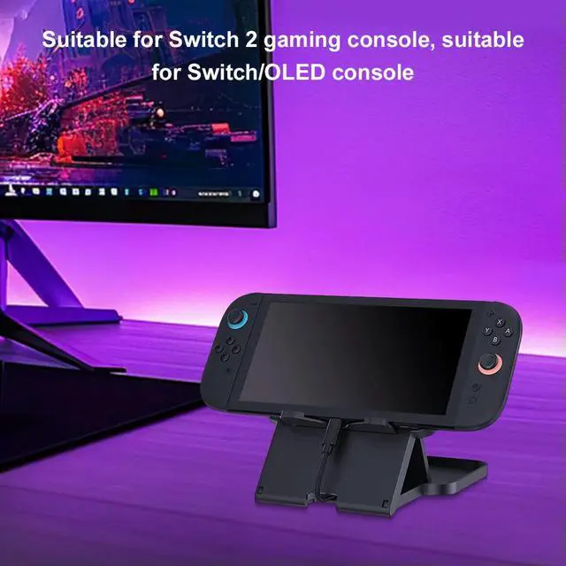 Alt view image 3 of 3 - For NS 2 Foldable Stand Bracket Adjustable Playstand Holder Multi-Purpose Game Console Display Rack for Playstand Desktop Holder