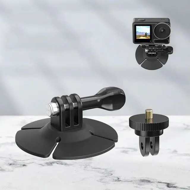 Alt view image 3 of 3 - Flexible Helmet Adhesive Base Mount with 1/4 Screw Adapter Flexible Adhesive Mount Kit Helmet Base for GoPro//