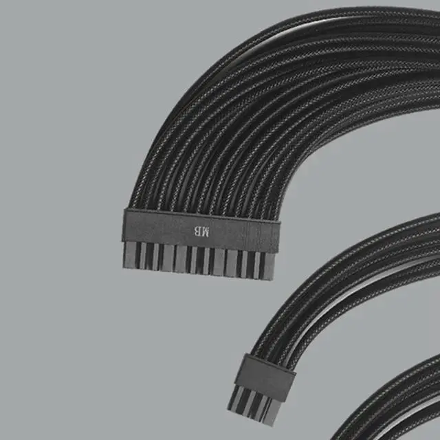 Alt view image 3 of 3 - Multipurpose PC Case Extension Cable Kit 24Pin Motherboard+CPU(4+4)8PIN +2xGPU(6+2)8PIN Wire Computer Connector