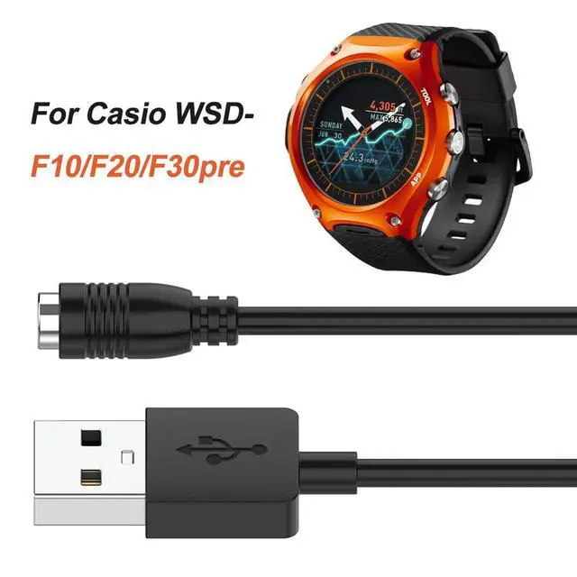 Alt view image 2 of 3 - USB Charging Cable Watch Accessories Fast Charging Cable watch Charger Cord for WSD-F10 WSD-F20 WSD-F30 Pro-trek F21