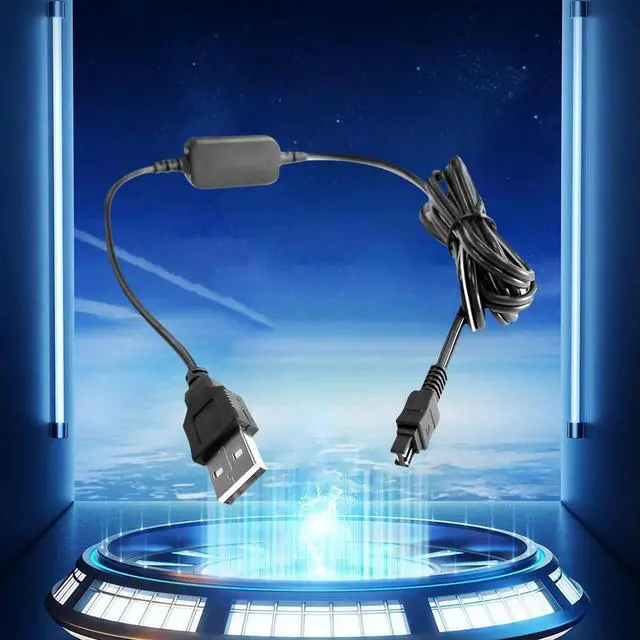 Alt view image 2 of 3 - USB Adapter Power Cable AC-L200 AC-L25A AC-L25B AC-L25C Charger Supply Cable for NEX-VG20H NEXVG20H VG20H DCR-DVD103