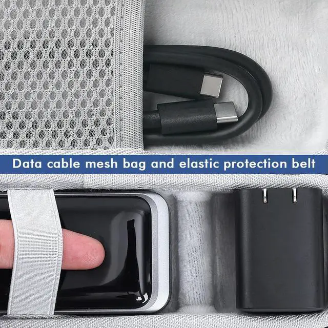 Main image of Carrying Case Shockproof Hard Travel Case EVA with Hand Rope & Carabiner Hardshell Case for Anker Prime 12000mAh Power Bank 130W