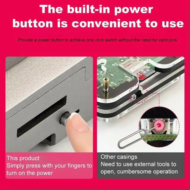 Main image of Silver Shadow Case with PWM Cooling Fan ABS Shell Protective Case Fit for Raspberry Pi 5