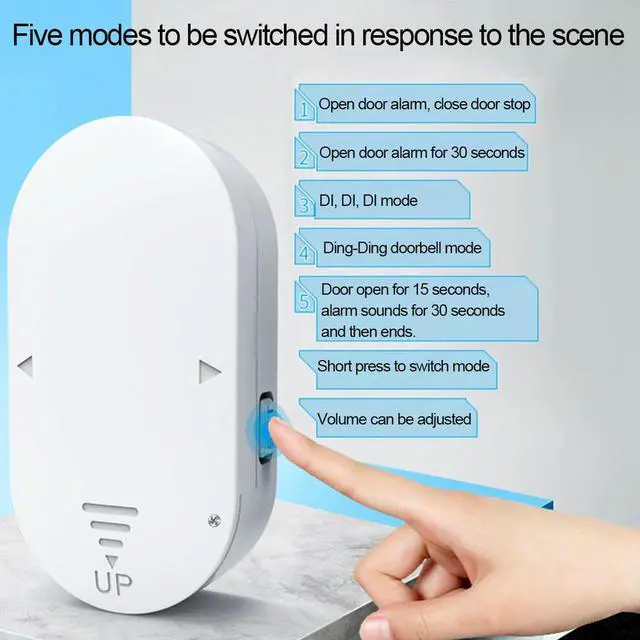 Alt view image 3 of 3 - Door Window Alarm 130dB Home Security Alarm Magnetic Sensor Door and Window Open Sensor Chime for Home Security Kids Safety