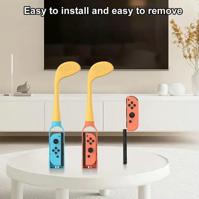 Alt view image 3 of 3 - Golf Culb for Nintendo for Switch 2 Joy-Con Controller Grip Holder w/ Wrist Strap for Switch/OLED Sport Game Accessories