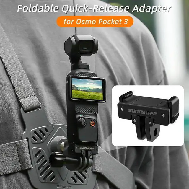 Alt view image 3 of 3 - Magnetic Quick Release Mount Adapter Foldable Extension Bracket Tripod Adapter for Osmo Pocket 3 Accessories