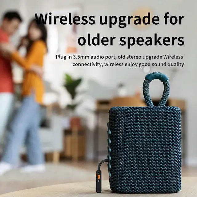 Alt view image 3 of 3 - 2 In 1 Wireless Audio Adapter Bluetooth-Compatible 5.4 Stereo Music Adapter Car Aux Adapter for TV Car Speakers PC Headphone