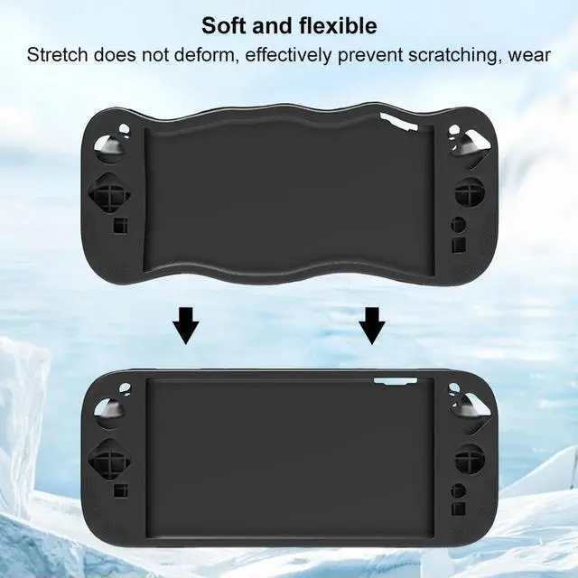 Alt view image 2 of 3 - Silicone Case with Stand for Switch 2 Full Protective Shell Anti-Slip Soft Shell for Nintendo for Switch 2 Game Accessories