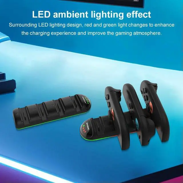 Alt view image 3 of 3 - Controller Charger 4 in 1 Charging Dock with LED Indicator Charger Station for Nintendo Switch2 Accessories