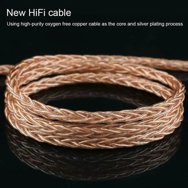 Alt view image 2 of 3 - 1.25m IEM Cable Silver Plated Earphone Cords Universal Long Earbud Cord DIY Replacement MMCX Cable Repair DIY HIFI MMCX Earphone