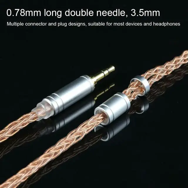 Alt view image 3 of 3 - 1.25m IEM Cable Silver Plated Earphone Cords Universal Long Earbud Cord DIY Replacement MMCX Cable Repair DIY HIFI MMCX Earphone