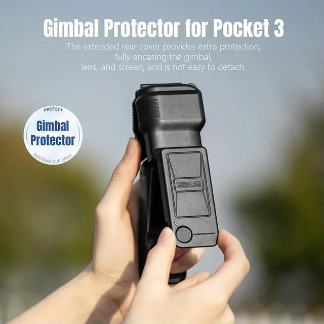 Alt view image 2 of 3 - For Osmo Pocket 3 Protective Case Dust-proof Hand-held Gimbal Camera Anti-scratch for Osmo Pocket 3 Camera Lens Accessories