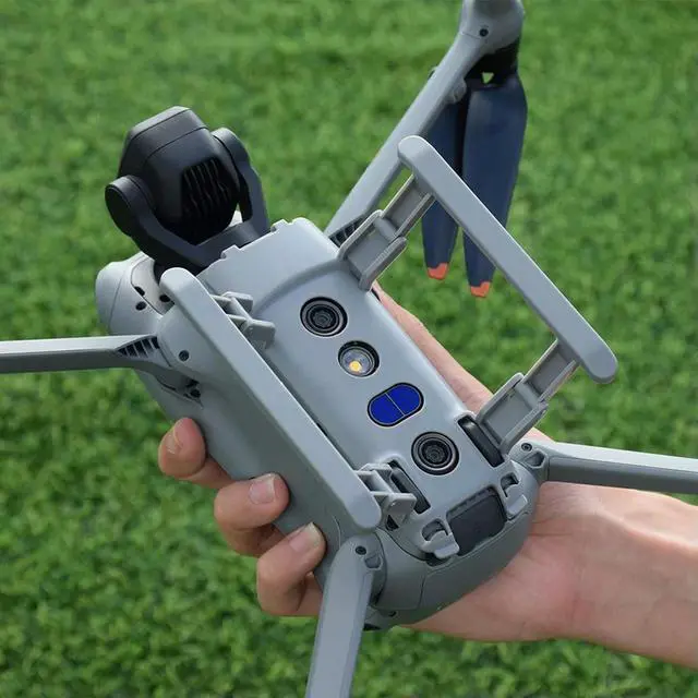 Alt view image 2 of 3 - Foldable Expansion Landing Gear Heighten 37mm Folding Booster Stand Quick Release for Air 3 Drone Accessories
