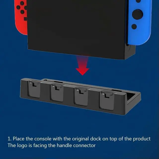Main image of For Joycon Charging Dock Station Charges Up To 4 Controllers Controller Dock Station Holder Handle Charger for Switch