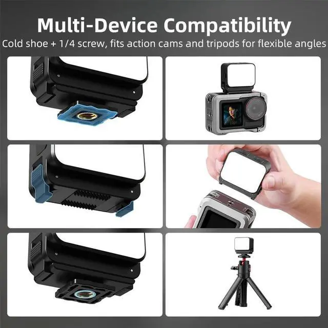 Main image of LED Portable Video Lights IPX4 Waterproof Magnetic Camera Light Rechargeable Mini Vlogging Selfie Light for Action 4/5 Pro
