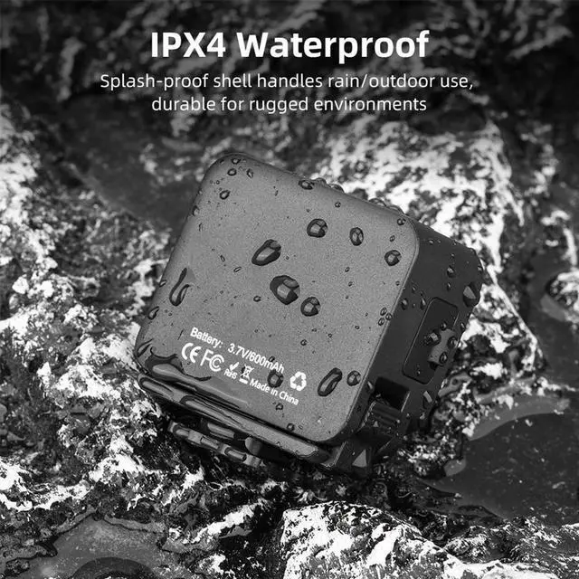 Alt view image 2 of 3 - LED Portable Video Lights IPX4 Waterproof Magnetic Camera Light Rechargeable Mini Vlogging Selfie Light for Action 4/5 Pro