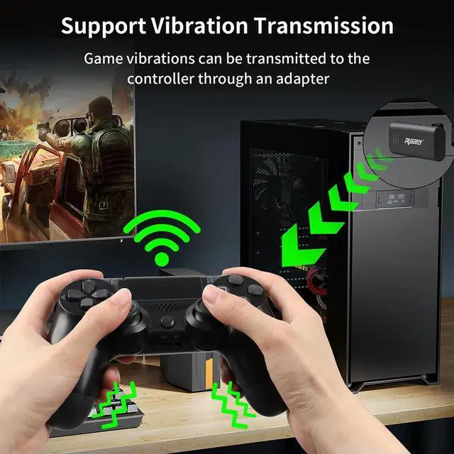Alt view image 3 of 3 - Gamepad Converter USB Receiver BT 5.3 Wireless Adapter USB Wireless Controller Adapter for Nintend Switch PC Controller