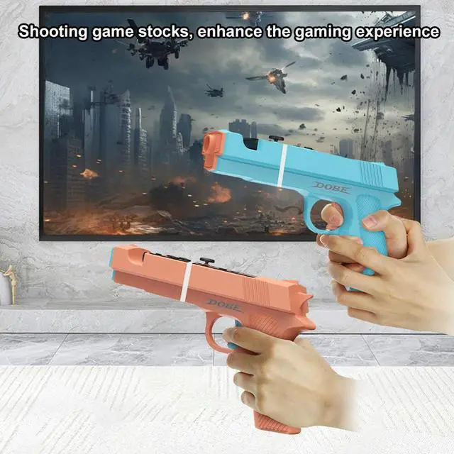 Alt view image 2 of 3 - Shooting Game Gun for Switch 2 Joy-Con Controller Game Gun ABS Shooting Gunstock Grip Small Handle Shooting Game Gun Stock Grip