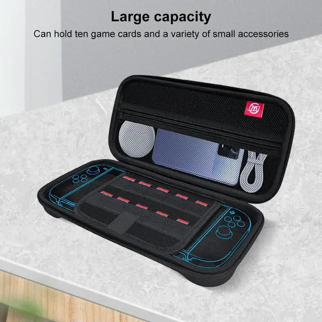 Alt view image 2 of 3 - EVA Carrying Case for Nintendo for Switch 2 Carrying Bag Shockproof Zipper Handbag Anti-drop for Switch 2 Console & Accessories