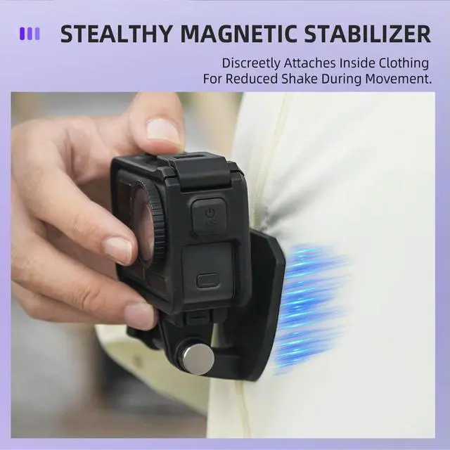 Alt view image 3 of 3 - Magnetic Hand Free Multi Necklace Adjustable Action Sport Camera Neck Holder Neck Holder Mount for GoPro/Insta 360/Pocket 3