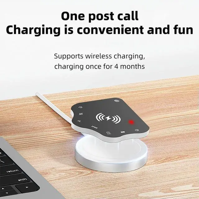 Alt view image 3 of 3 - Wireless Charging Wallet Tracker Card Works for Find My Ultra Thin Tracker Wallet Anti-loss Card Keys Suitcase Bag Locator