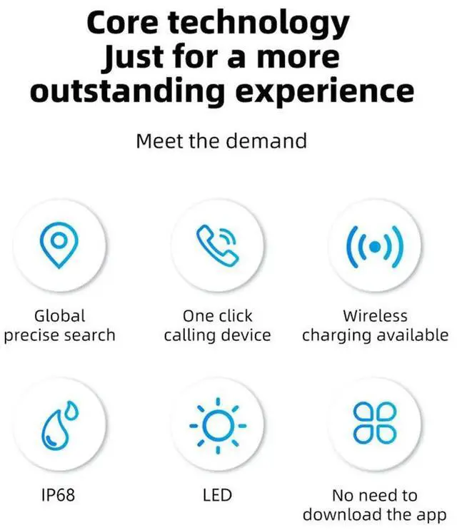 Main image of Wireless Charging Wallet Tracker Card Works for Find My Ultra Thin Tracker Wallet Anti-loss Card Keys Suitcase Bag Locator