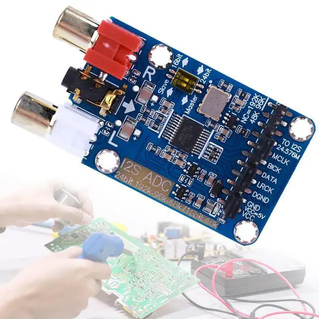 Alt view image 2 of 3 - I2S ADC Master Slave Mode Development Board WM8782S Lossless Digital Audio Decoder Support 3.5MM/RCA Input
