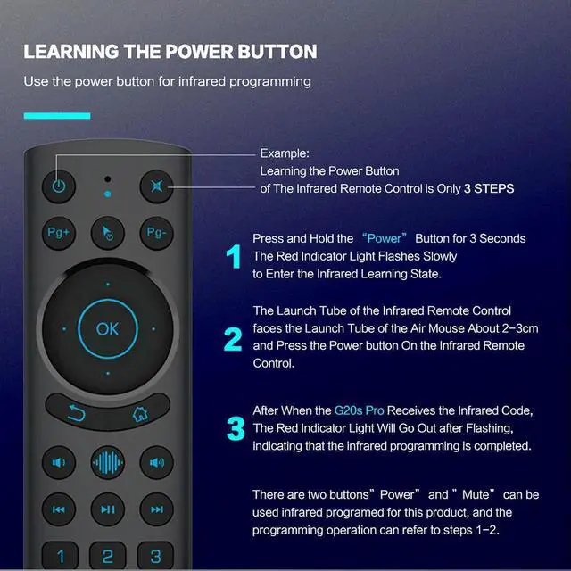 Main image of Voice 2.4G RF Gyroscope Remote Control Portable Air Remote Control Long Distance Bluetooth-Compatible