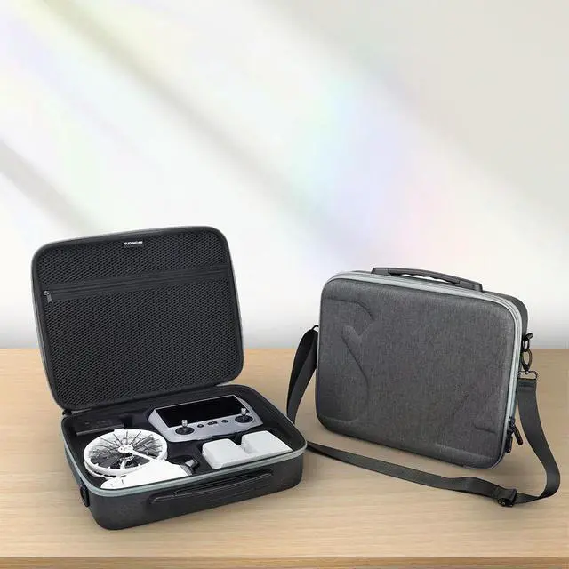Alt view image 2 of 3 - Portable Travel Shoulder Bag Hard Suitcase Shockproof Case Case for Flip Drone RC 2/RC-N3 and Batteries