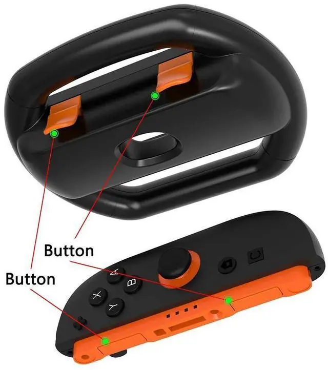 Main image of 2pcs/Set Racing Steering Wheels for Switch 2 Handle Grips Controller Handle Holder for Nintendo for Switch 2 Controller Gamepad