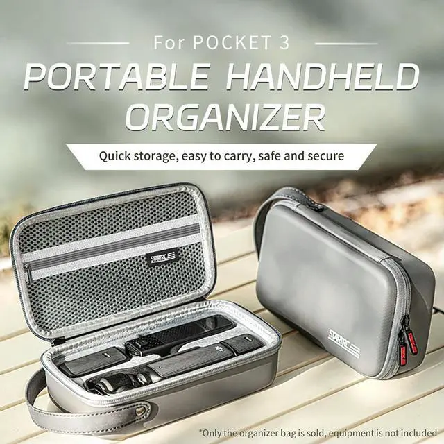 Alt view image 3 of 3 - For OSMO Pocket 3 Carrying Case Shockproof Protective Travel Handbag Portable Bag Suitcase Camera Accessories
