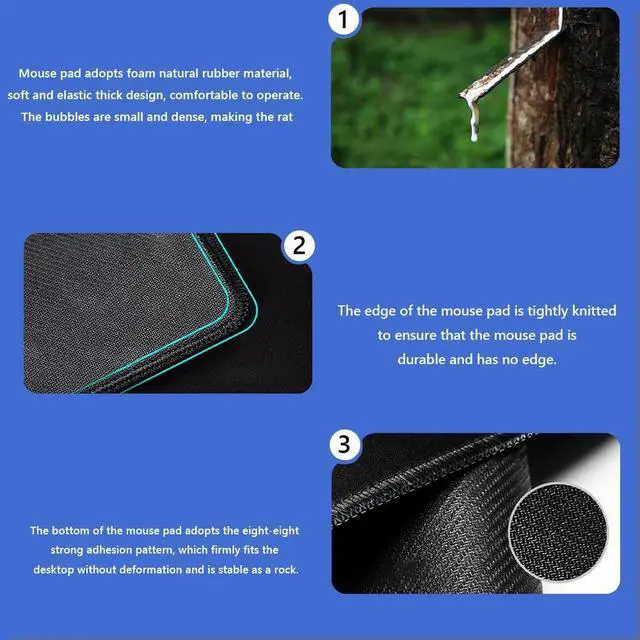 Main image of Excel Mouse Pad 30x80cm Excel Sheet Desk Pad Practical Large Desk Mat Cheat Sheet Gaming Mousepad for Keyboard and Mouse