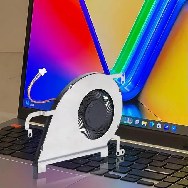 Alt view image 2 of 3 - CPU Cooler DC 5V 4-Pin Laptop CPU Cooling Fan Replacement Accessories for VivoBook S15 S5300U S5300F 2nd Generation X530UN