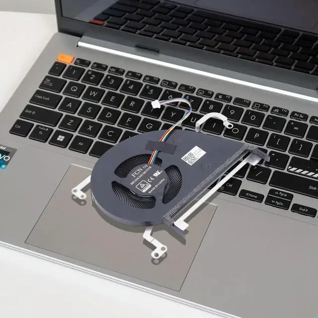 Alt view image 3 of 3 - CPU Cooler DC 5V 4-Pin Laptop CPU Cooling Fan Replacement Accessories for VivoBook S15 S5300U S5300F 2nd Generation X530UN
