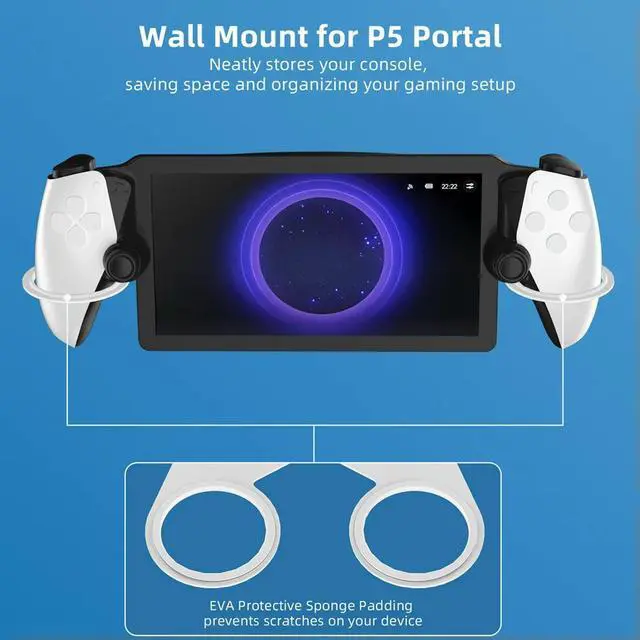 Alt view image 3 of 3 - For Portal Console Wall Mount Bracket Space Saving Console Holder Wall Mount Wall Hanging Holder for Portal